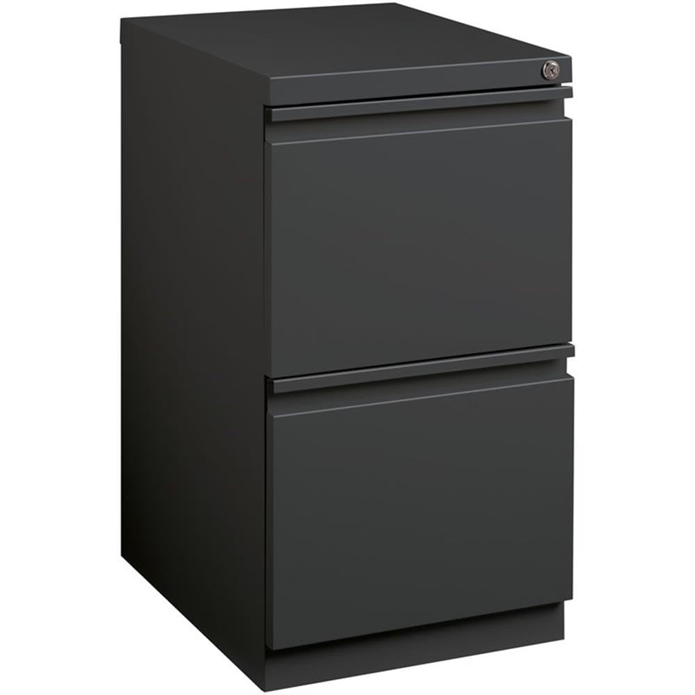 Hirsh Industries 20" Deep 2 Drawer Mobile File Cabinet File in Charcoal