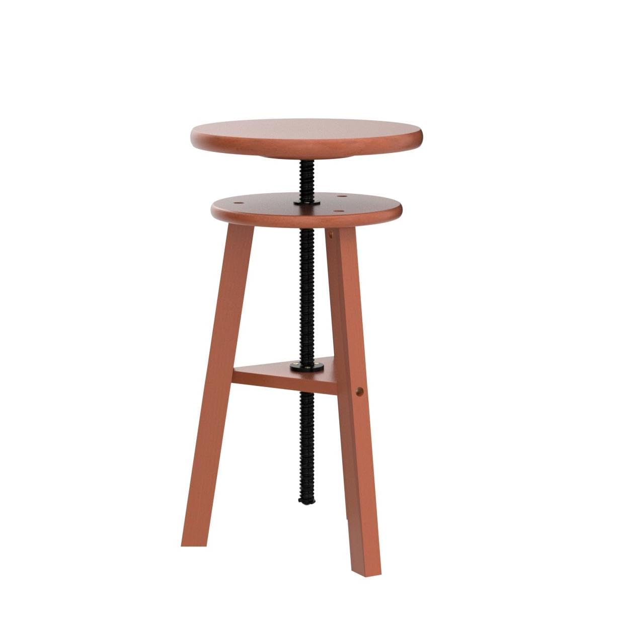 VISWIN Adjustable Drafting Stool, Beech Wood, Artist Stool Chair, Supports Up to 176 Lbs, for Artists, Studio, Home Use, Office, Kitchen, Walnut