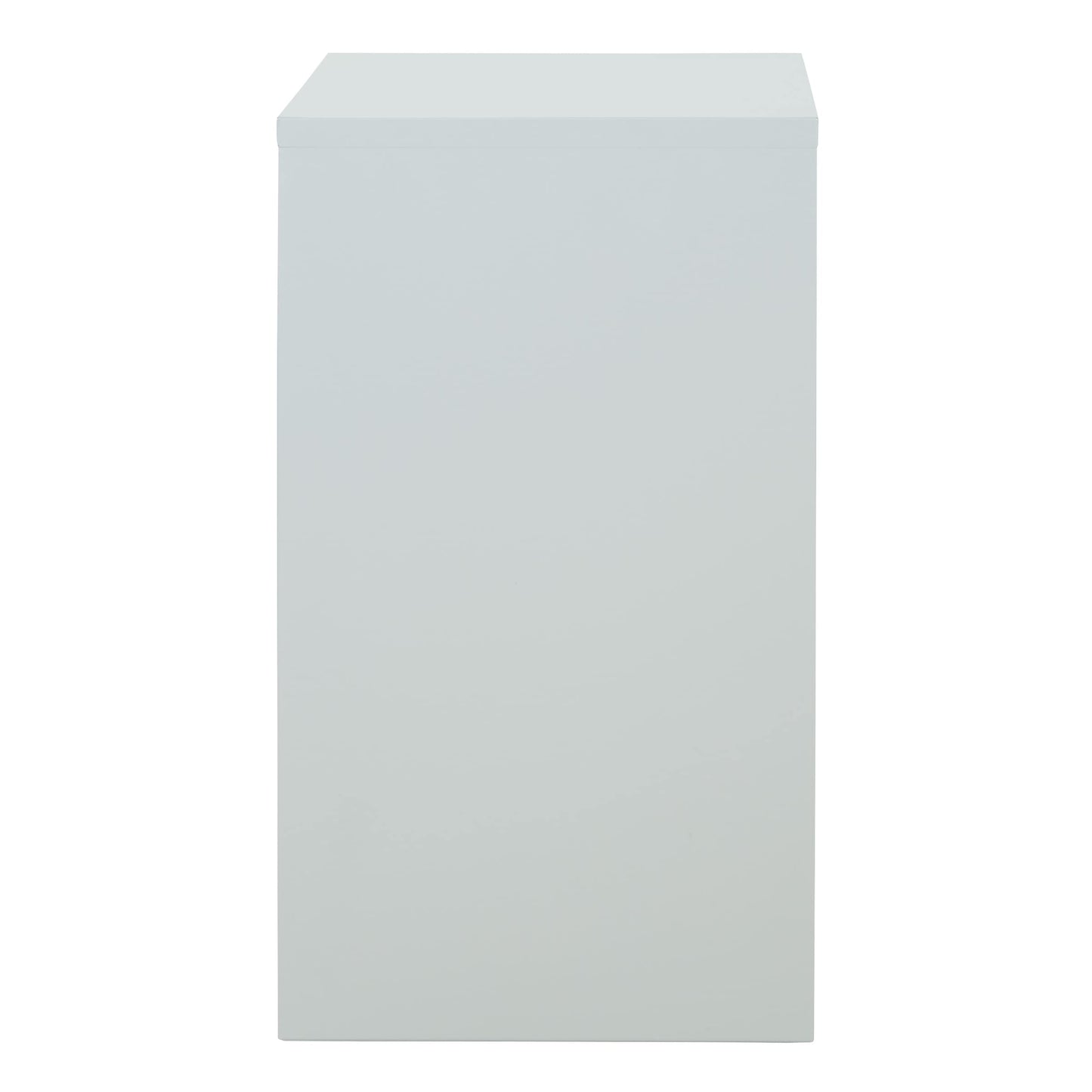 OSP Home Furnishings 2 Drawer Locking Metal File Cabinet, Grey