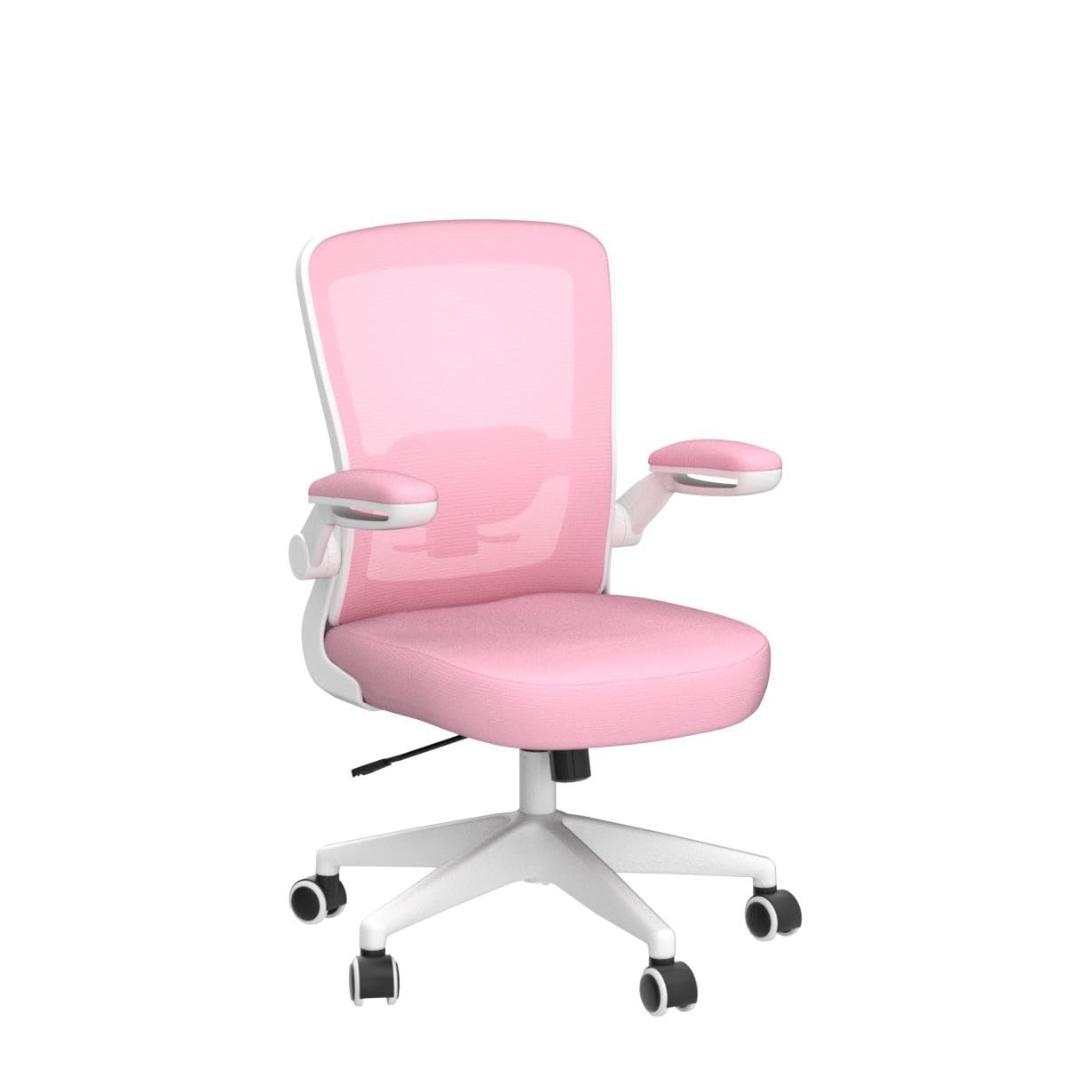 FelixKing Office Chair, Ergonomic Desk Chair Breathable Mesh Chairs Adjustable High Back Lumbar Support Flip-up Armrests, Executive Rolling Swivel Comfy Computer Chairs Home Office Pink