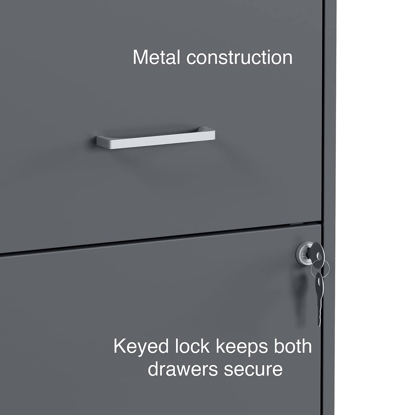 Staples Vertical File Cabinet for Letter/Legal Files, 2-Drawer