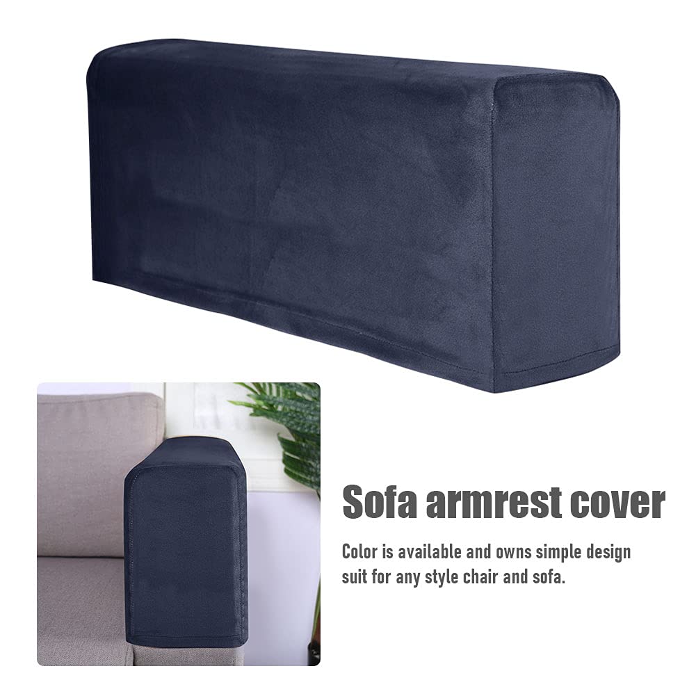 Ovrilossa 1 Pair Stretch Couch Arm Cove-r, Sofa Armrest Cove-r, Elastic Ant-i-Slip Couch Protec-t Slipcovers for Recliner Armchair