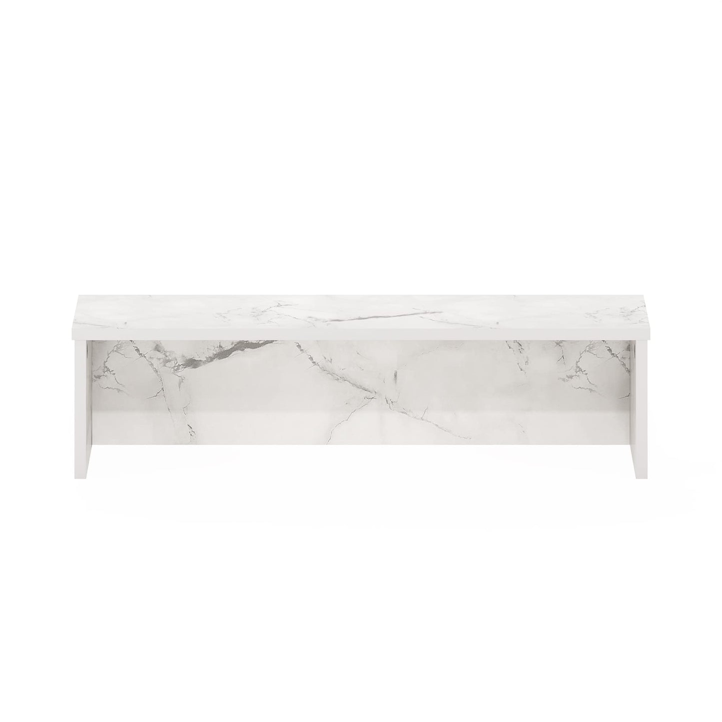 Furinno Helena Kitchen Counter Stackable Organizer Shelf, Set of 1, 23-Inch, Marble White