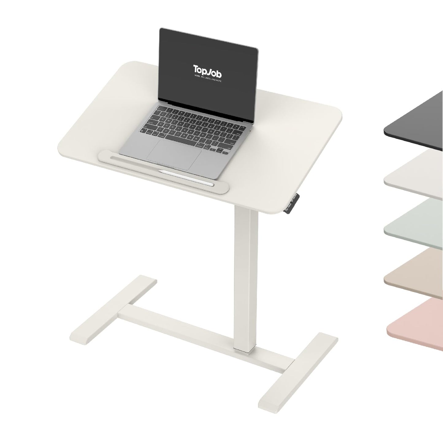 TopJob AnyDesk Nest Pro Sit Standing Desk, Portable Folding Stand Desk with Hidden Wheels, Computer Workstations, Home Use, Couch Side Table, Bedside Table, Kitchen Prep Table, Cordless (Mist)