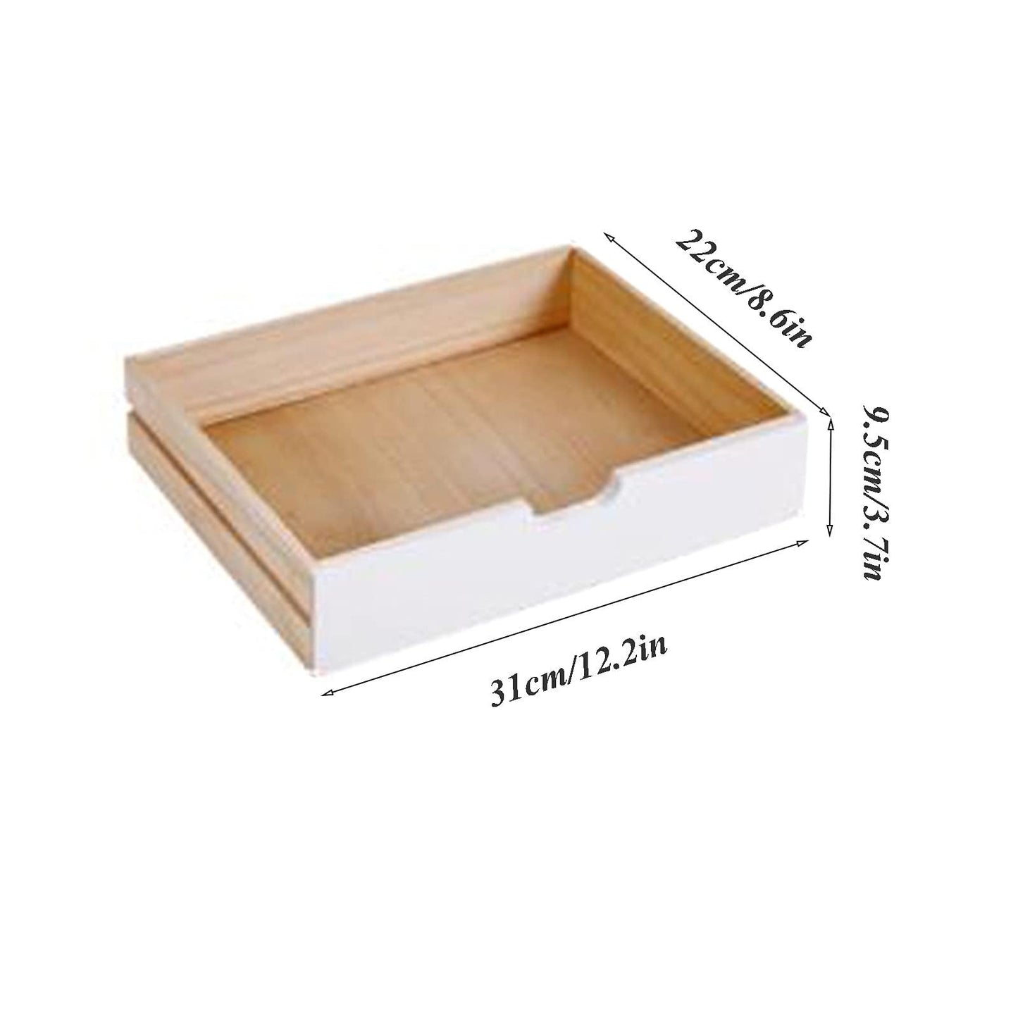 ZGLINMZ Solid Wood Desktop File Cabinet Organizer with Drawer for A4 Files Office and School Supplies Storage Box(A-3 Drawers)