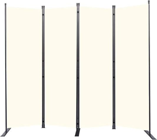 Room Divider 6FT Portable Room Dividers and Folding Privacy Screens, 4 Panel