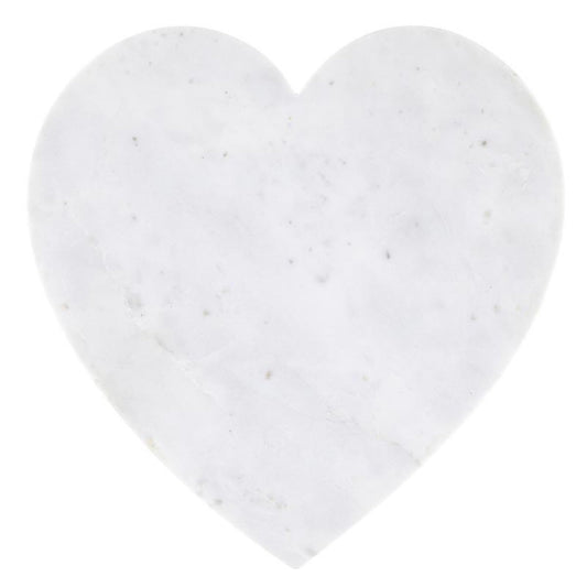 Santa Barbara Design Studio Christmas Charcuterie Boards for Cheese, Meat, and Fruit Marble Serving Tray, 12" W x 12" H x 0.5" D, Heart