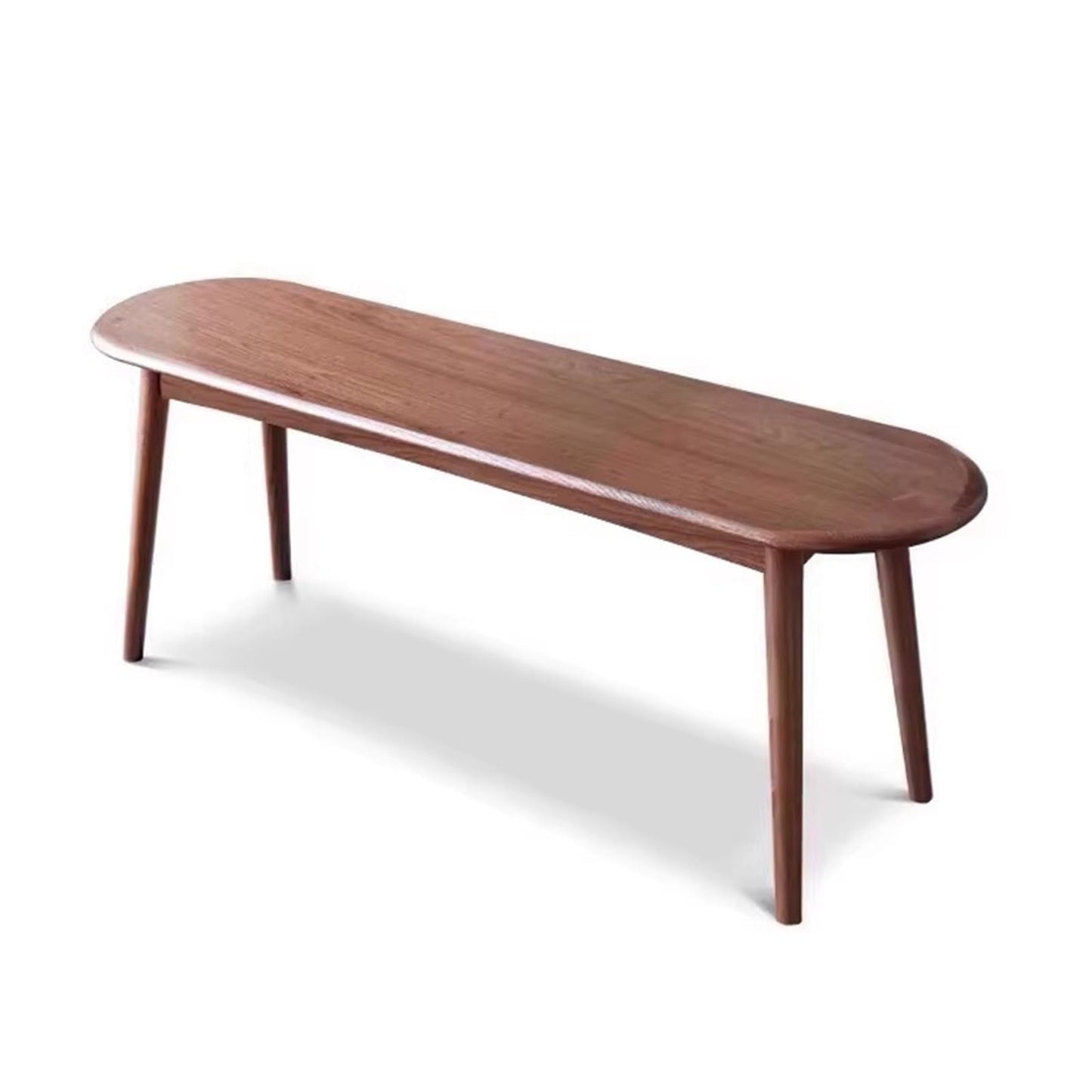 Entryway Bench,Wooden Table Bench,Solid Wood Dining Bench,Bedroom End of Bed Bench w/Rounded Corner, Outdoor Indoor Use for Patio, Park, Porch and Lawn(120 * 30 * 41cm)