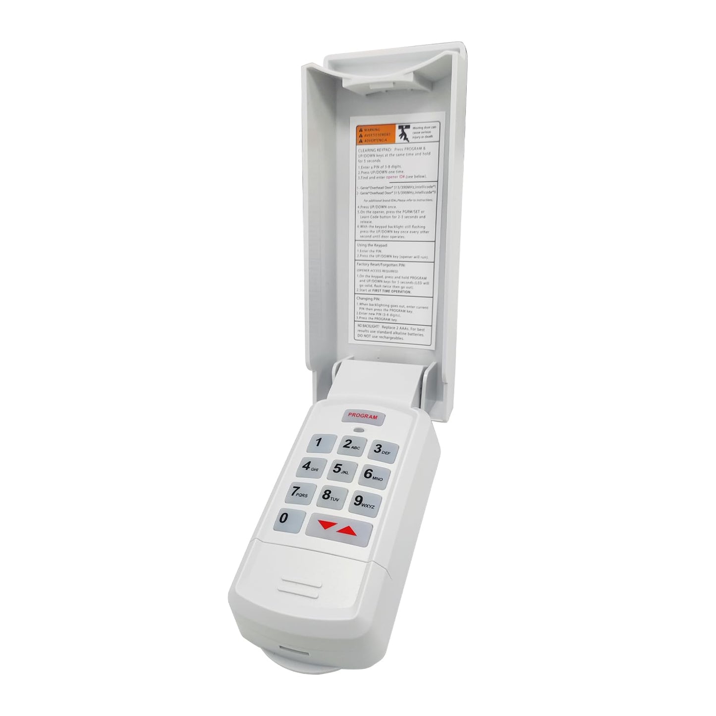 XDTKML for Genie Garage Door Opener Keypad Compatible with All Genie Intellicode Overhead Door Codedodger and Dip Switch Opener for 1995-Current Models 315/390MHZ Wireless Keyless Keypad Replacement