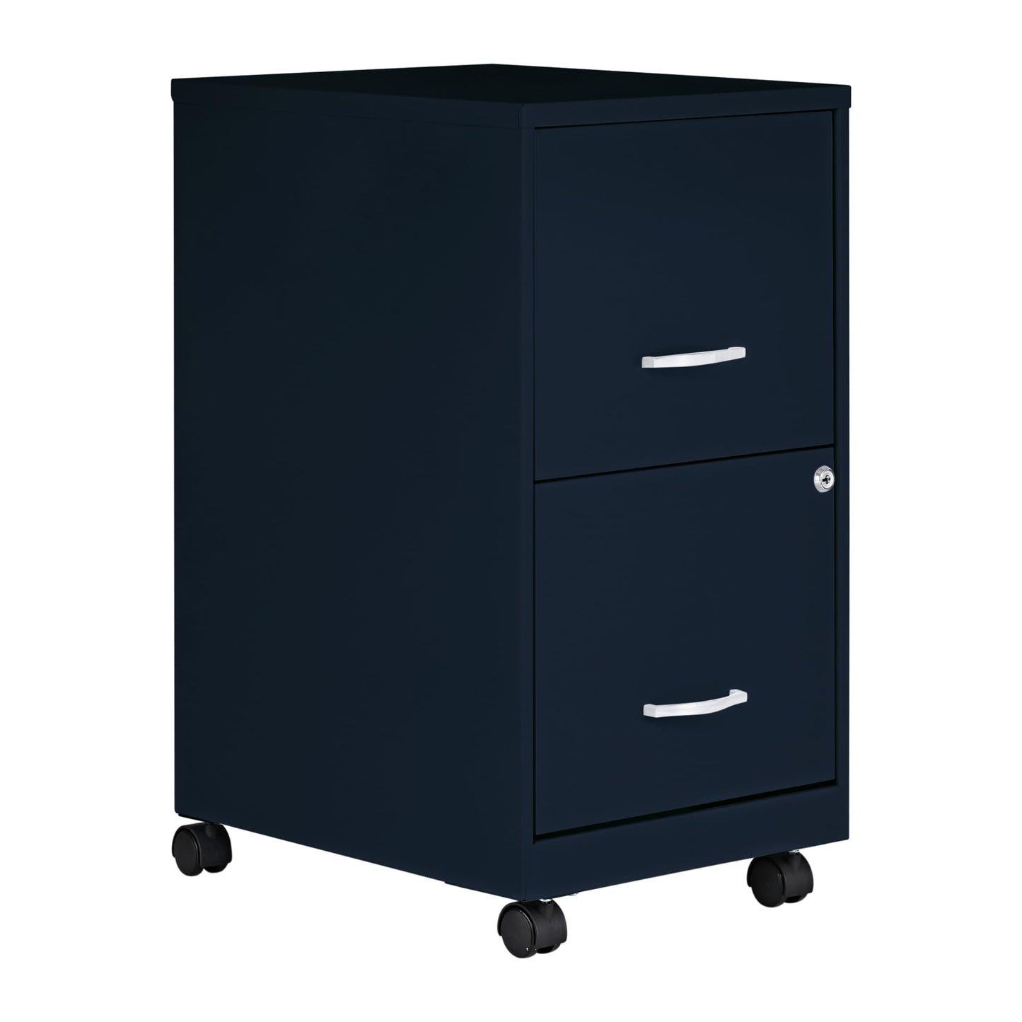 Lorell LYS SOHO File/File Mobile File Cabinet, Navy