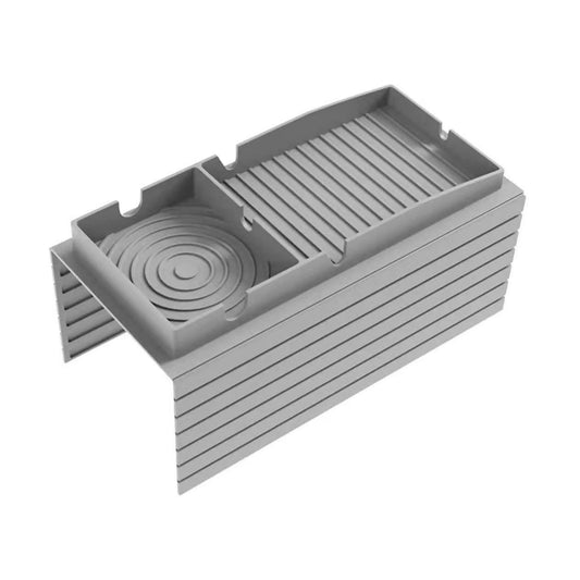 Couch Cup Holder Tray, Featuring Waterproof, Non-Slip, Durable, and Easy-to-Clean Properties. Its Adjustable Width Makes it Suitable for Sofa armrests of Various Sizes(Grey)
