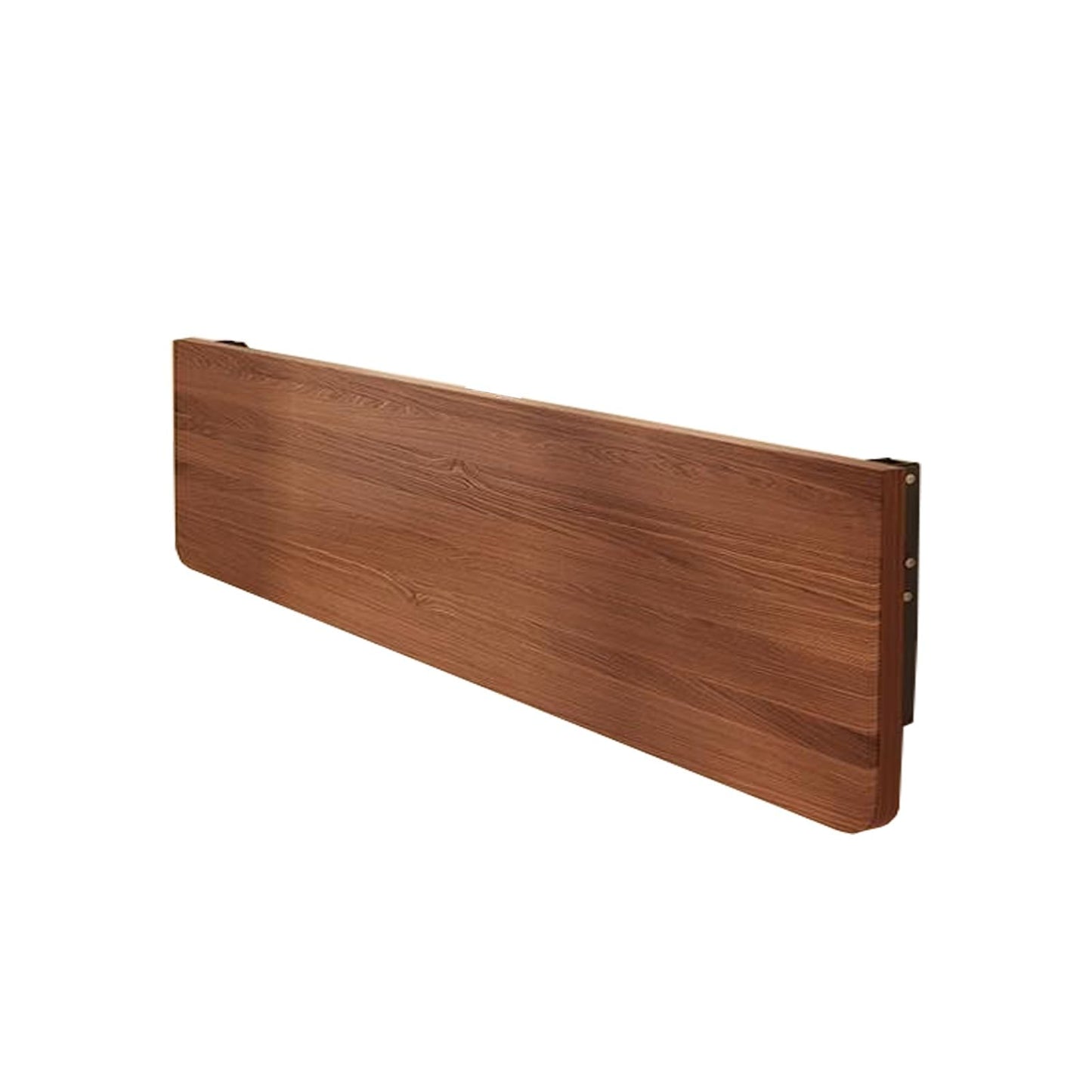 LWJQRSP Wall Mounted Folding Table – Compact Fold Down Desk for Small Spaces Ideal for Home Office Kitchen Dining Study & Workbench Walnut Finish (60x30cm)