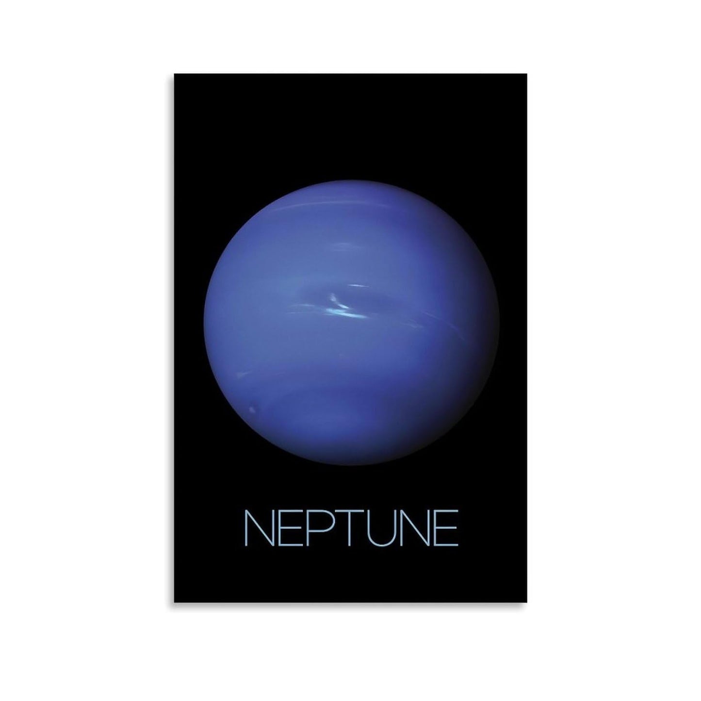 XIAOLOUTINYU Solar System Canvas Wall Art - Neptune Planet Space Poster for Kids Room Bedroom Classroom, STEM Educational Astronomy Decor, Science Gift for Boys Girls Teens, 16x24 Inch Unframed