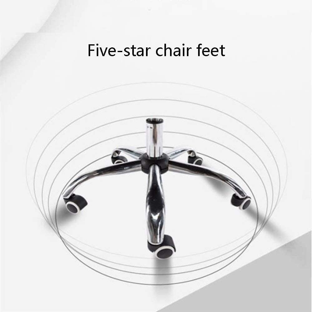 Office Chair Computer Chair Boss Chair Backrest Office Desk Chair Visitor Lift Swivel Chair Backrest Game Chair Fixed Armrest Seat Chair (Color : Apricot) Needed
