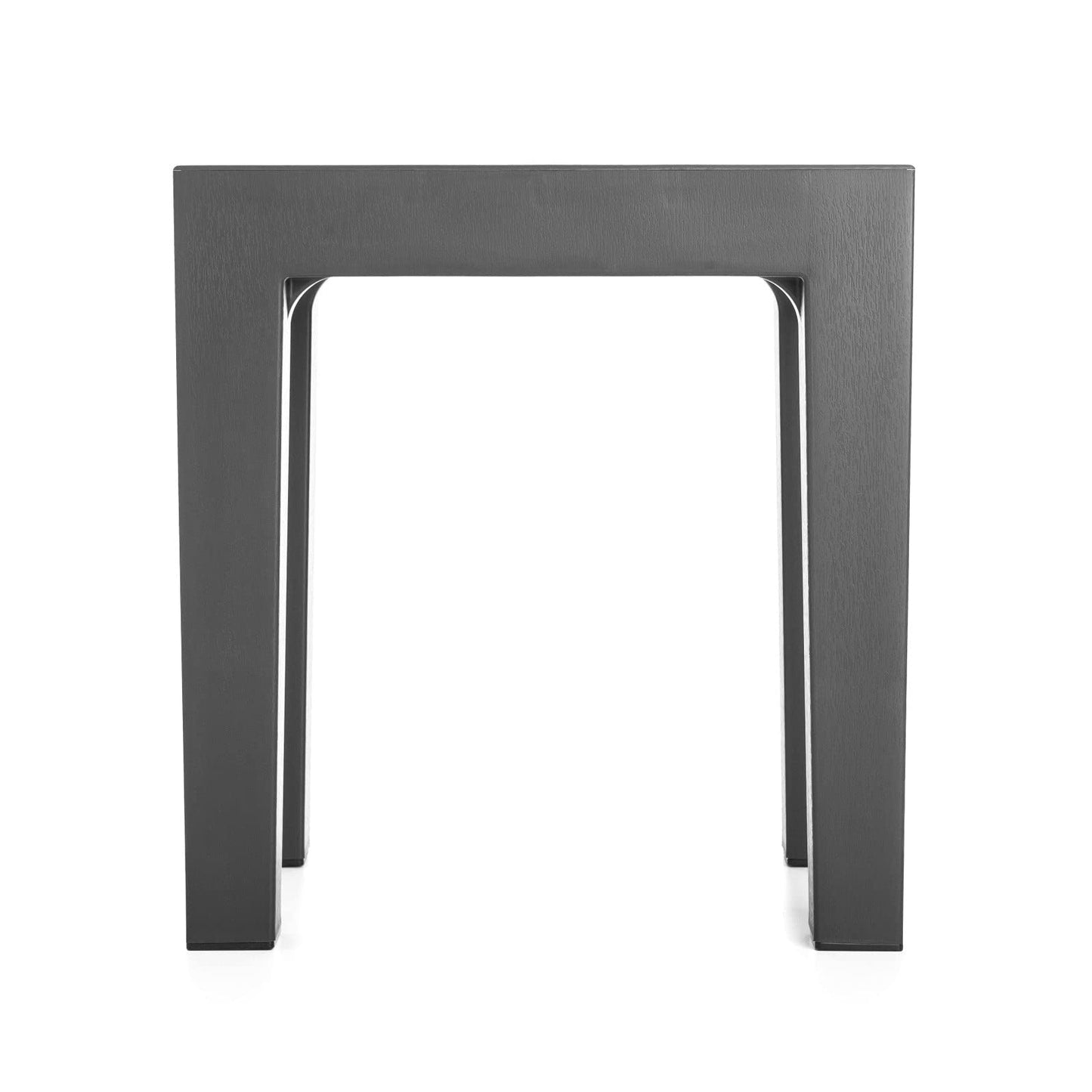 TATAY Lombok Rectangular Bench, Polypropylene, BPA Free, Wood Effect, Anti-UVA Protection, Max 130KG, Suitable for Indoor and Outdoor, Gray. Dimensions 38x29x41cm