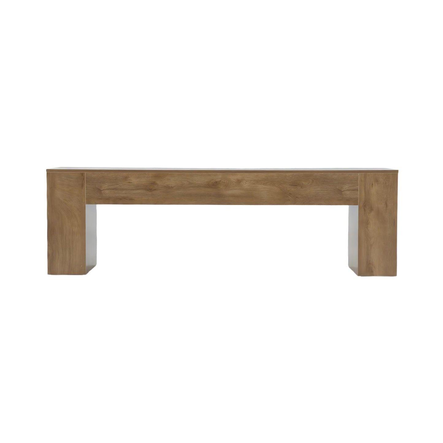 LITTLE TREE 70.8" TV Stand, Wooden Entertainment Center, Low TV Console Table for TVs Up to 80", Modern Chic Entertainment Center for Living Room, Bedroom, Apartment, Rustic Brown, Easy Assembly