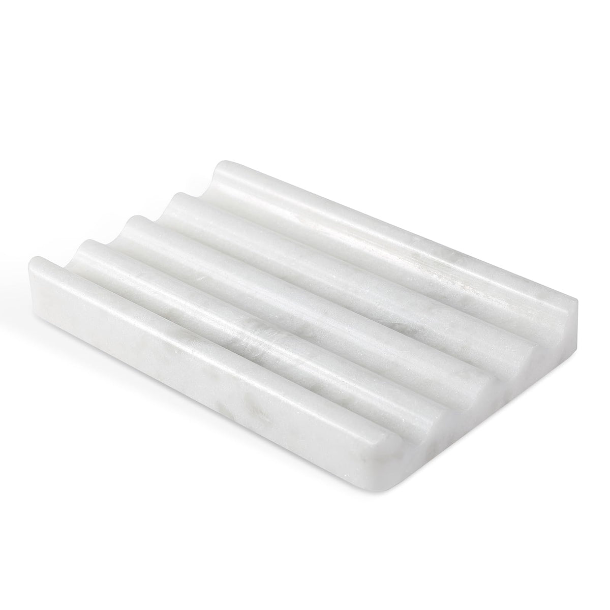 2 Pcs Marble Soap Holder, Soap Dish for Shower, Bathroom, Kitchen, Multi-Function Bar Soaps Holder, Soaps Saver with Water Ripple Design, Soap Tray(Namib Fantasy)