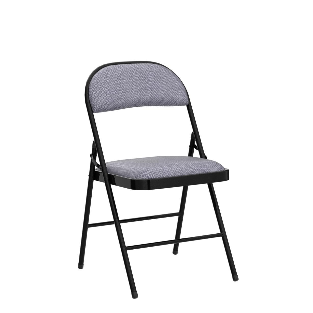 Giantex ReunionG 4 PCS Folding Chair, 4-Pack Portable Chairs with Upholstered Padded Seat and Back, Metal Frame Home Office Chairs (4 PCS)