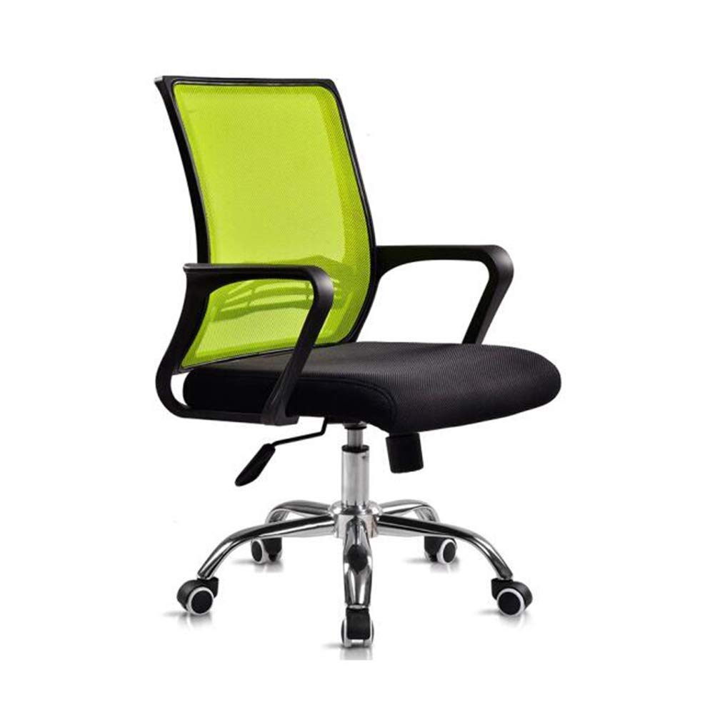 Office Mesh Desk Chair Adjustable Armrests Back Support Ergonomic Swivel Rotate Home Visitor Chair (Color : Red)