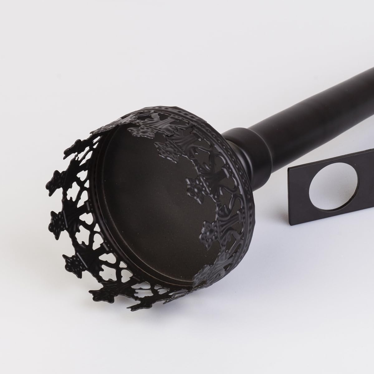 Wall Sconce Candle Holder Set of 2, Scepter Design Metal, Home Decoration for Living Room, Bathroom, Dining Room（Black）