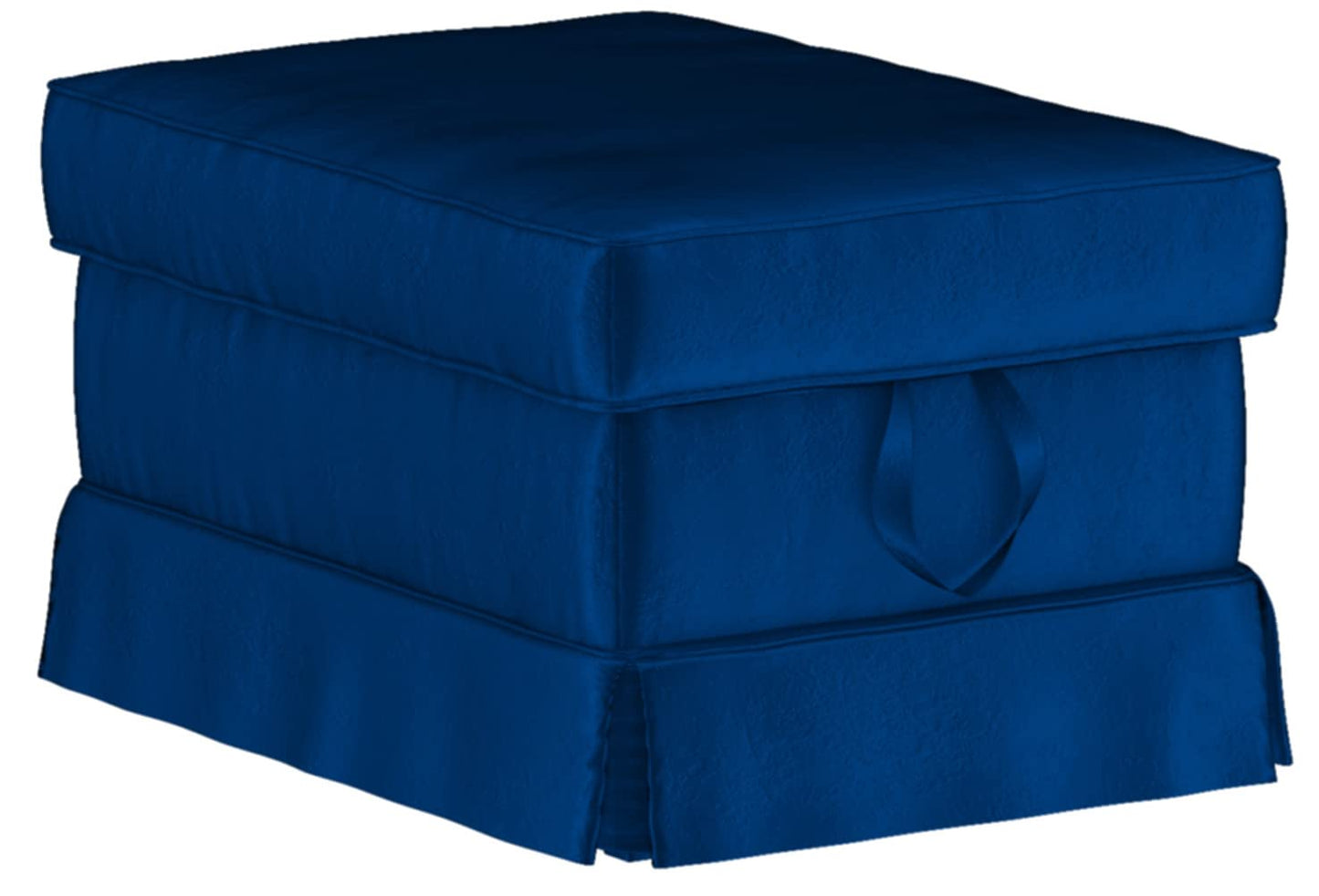 Sofa Covers Custom Made Compatible for IKEA Ektorp Sofa Slipcovers (Velvet Blue Ektorp Ottoman)