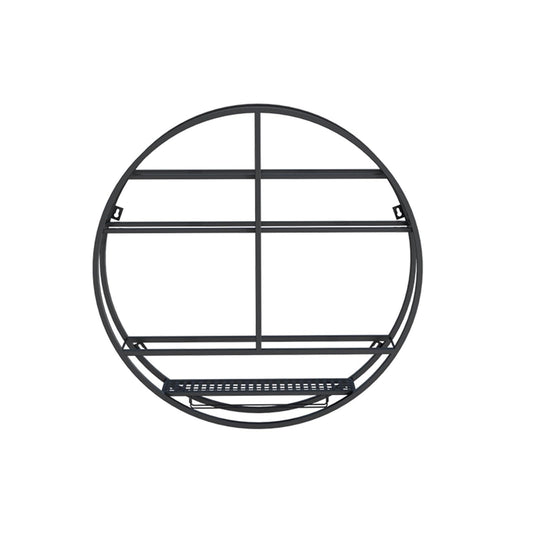 Tatitzro Metal Round Wine Rack Hanging Rack,Large Capacity Wine Holder,Simple Type with Light Wine Rack,Modern Minimalist Style Wall Mounted Wine Rack,for Kitchen Living Room Home Cafe (Col