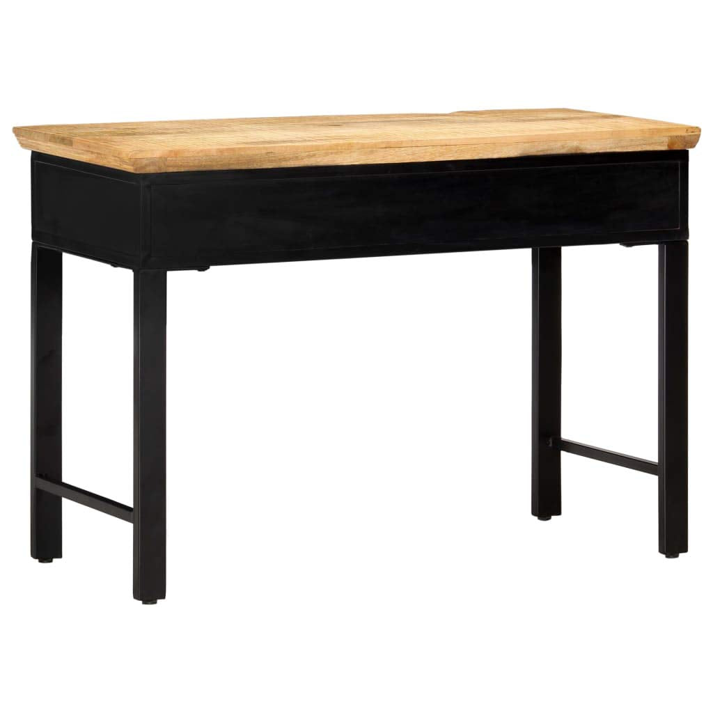 UYTENBMF Solid Mango Wood Writing Desk with 2 Drawers, 43.3"x19.6"x29.9" Home Office Computer Table, Study Desk for Small Items Storage
