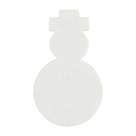 Mud Pie Sman Xmas Mini Marble Serving Boards, Approx 8" x 5", White