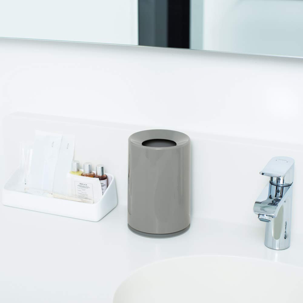 Ideaco TUBELOR® Mini Designer Round Counter or Desktop Waste Bin, Conceals Any Plastic Bag 0.3 Gal / 1.2L, Light Blue