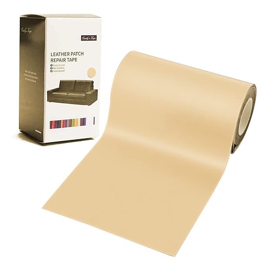 Cindy's Tape Leather Repair Patch Tape Beige Tan 4 x 60 inch Self Adhesive