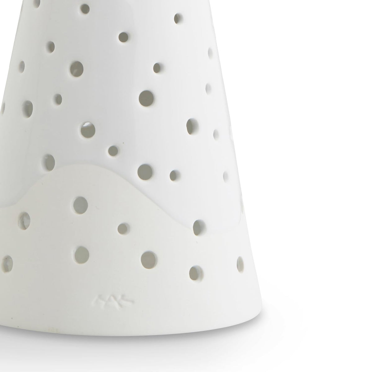 Kahler Nobili Tealight Holder | Snow White Bone China | 10 Inch