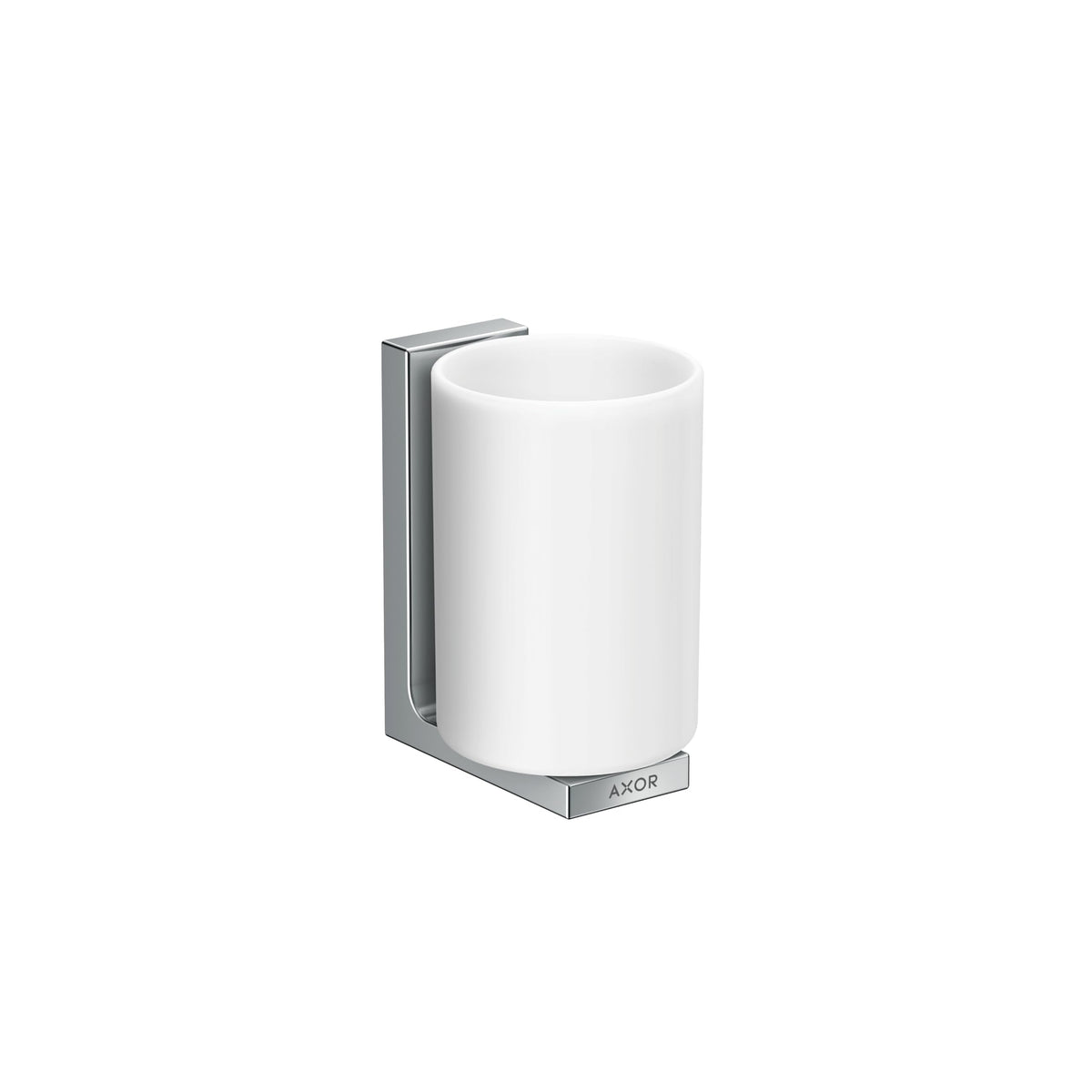 AXOR Universal Rectangular Toothbrush Tumbler in Chrome, 42604000