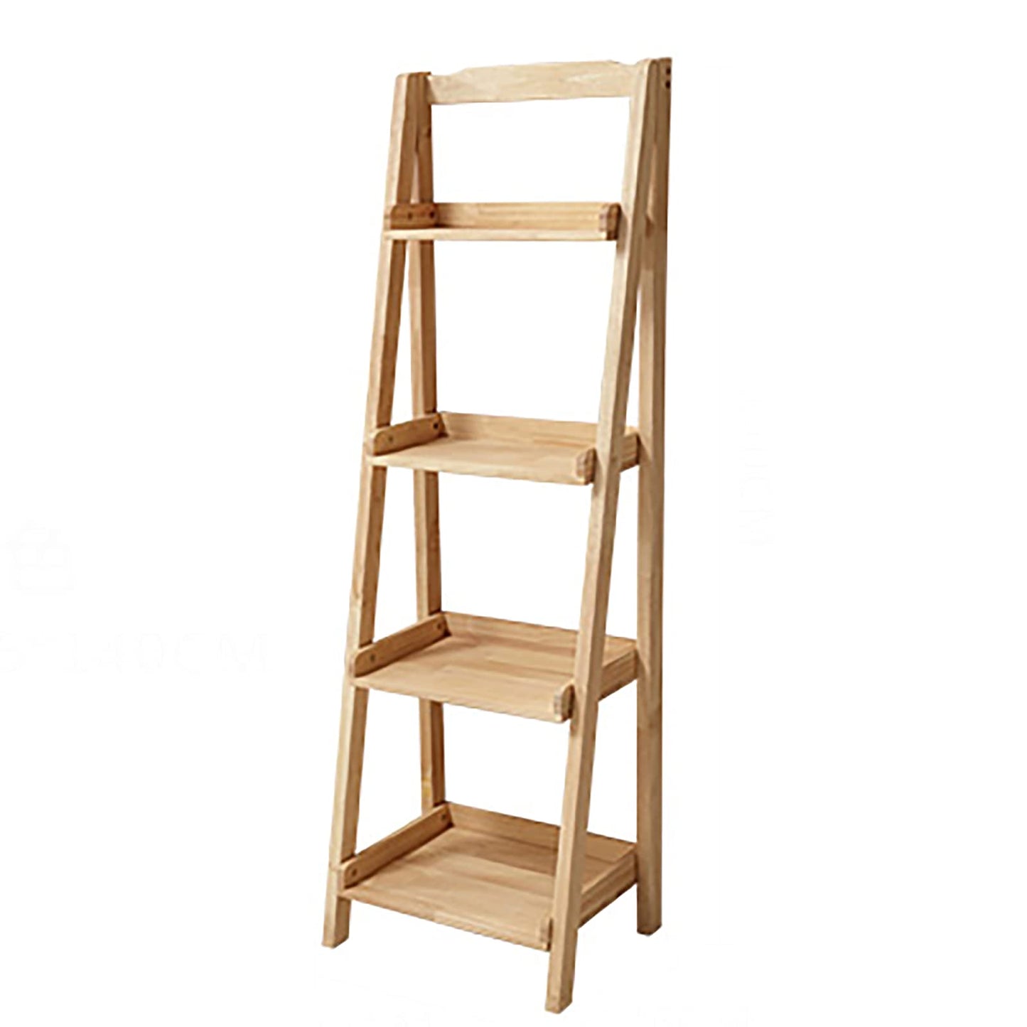 Wddwymll 4 Tier Ladder Shelf,Industrial Design Living Room Bookcases,Sturdy Easy Assembly,for Balcony,Bedroom,Office Storage Shelves
