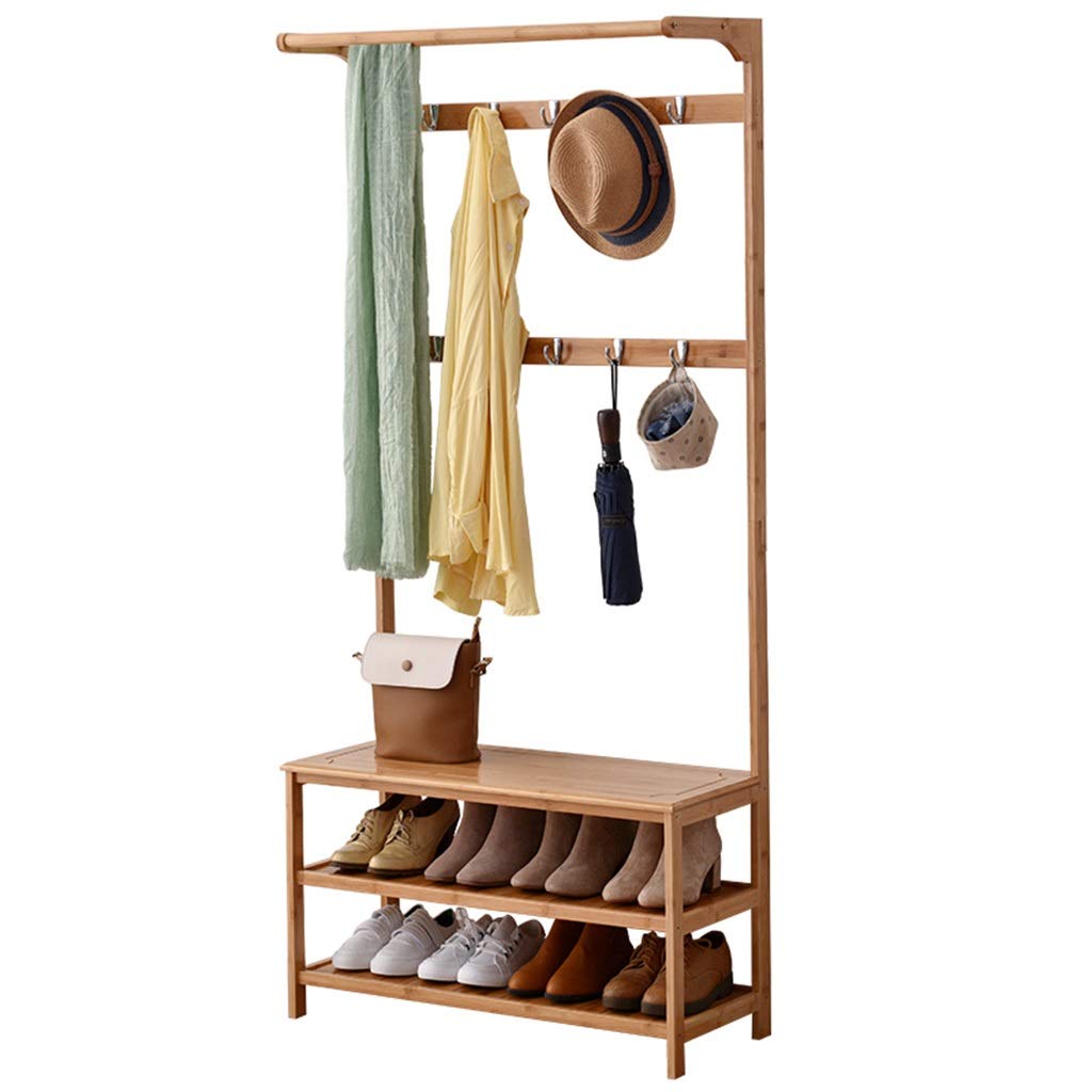 Shoe Bench Organizer Shoe Racks Coat and Shoe Storage Multifunctional Simple Shoe Changing Stool Hallway Coat Rack Shoebox Cloakroom Hanger Combination Floor Shoe Rack