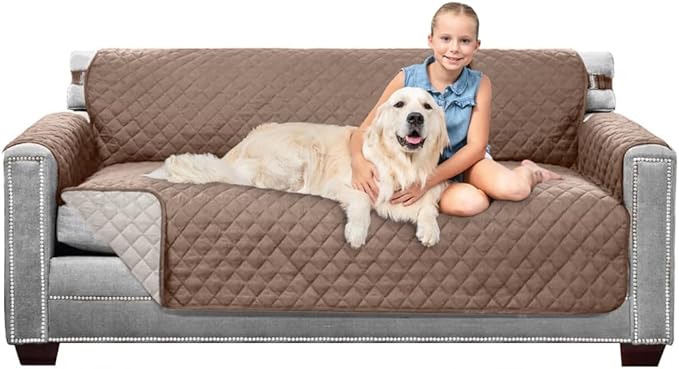 Sofa Shield® Couch Slip Covers for Dogs, Reversible Furniture Protector