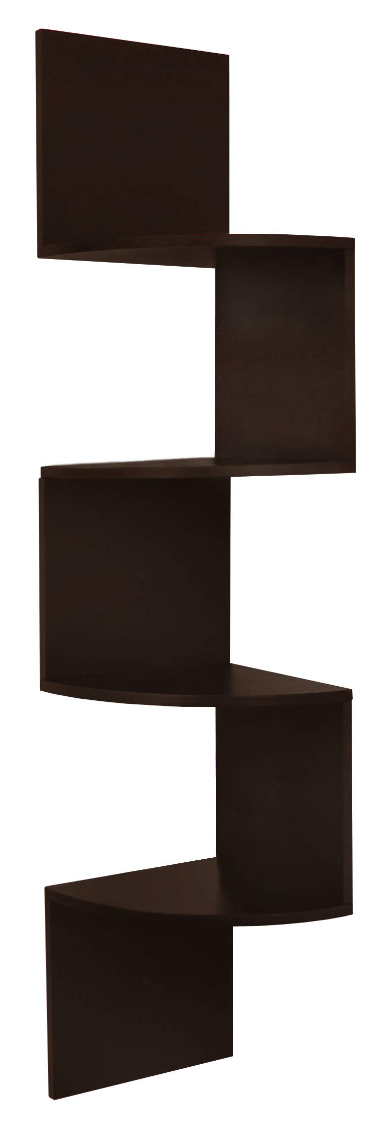 kieragrace Provo Corner Wall Shelf - 12" x 57", Espresso