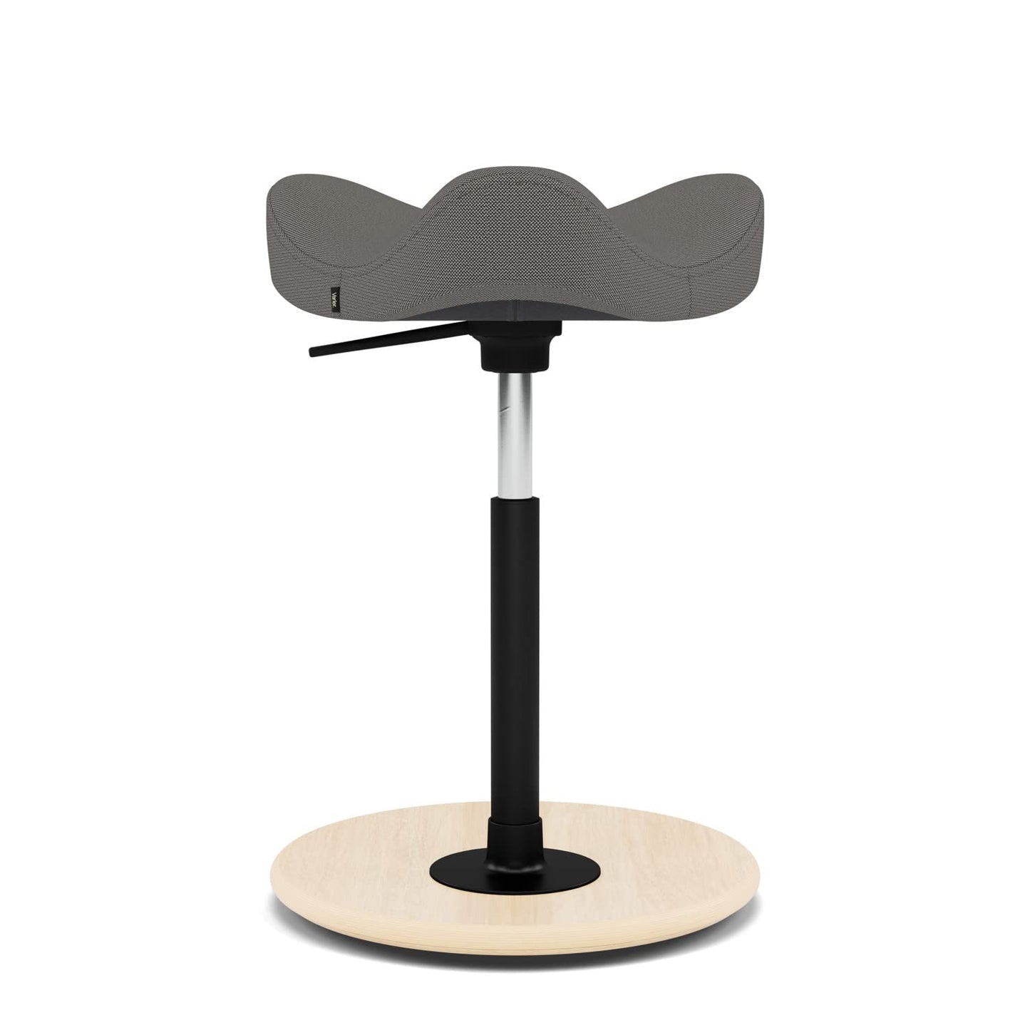 Varier Move Tilting Saddle Stool (Dark Grey Revive Fabric with Natural Ash Base)