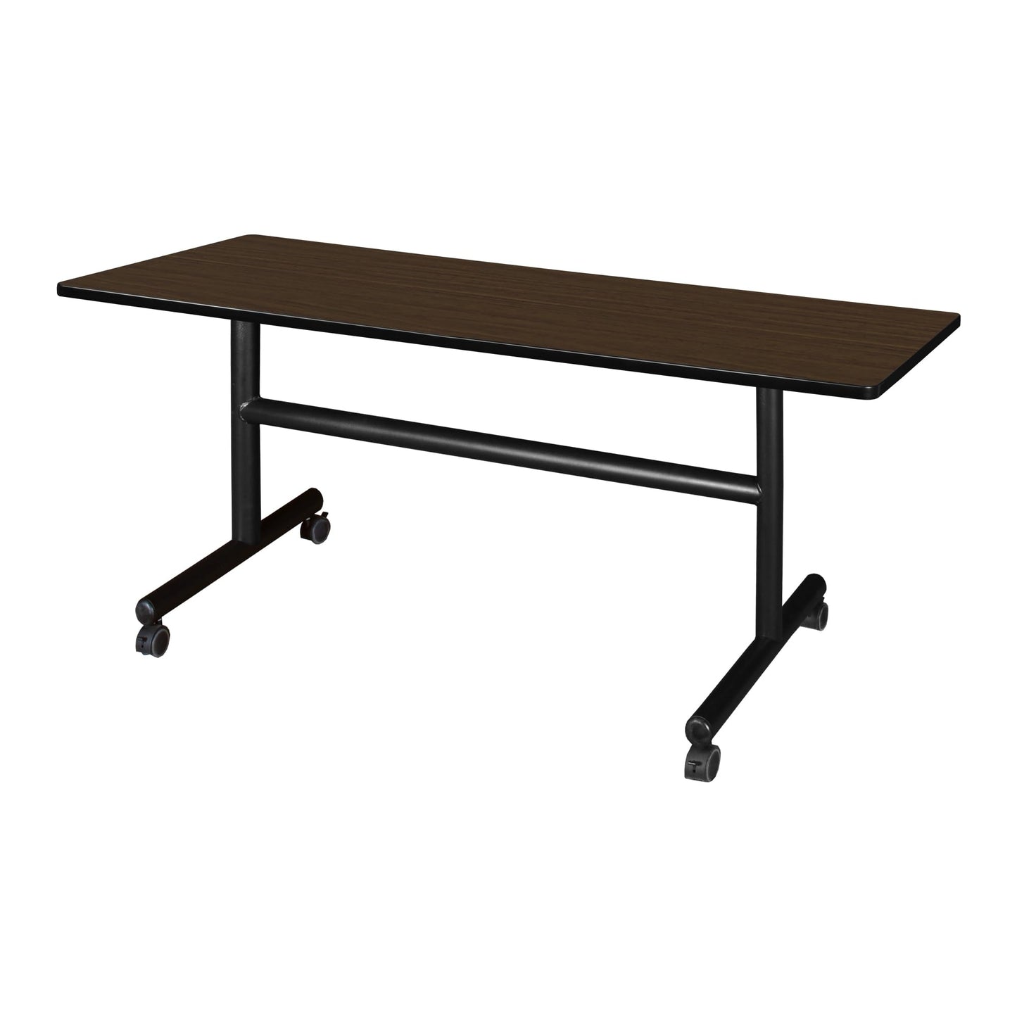 Regency Kobe 60 x 30 in. Flip-Top Training Nesting Table- Neo Walnut