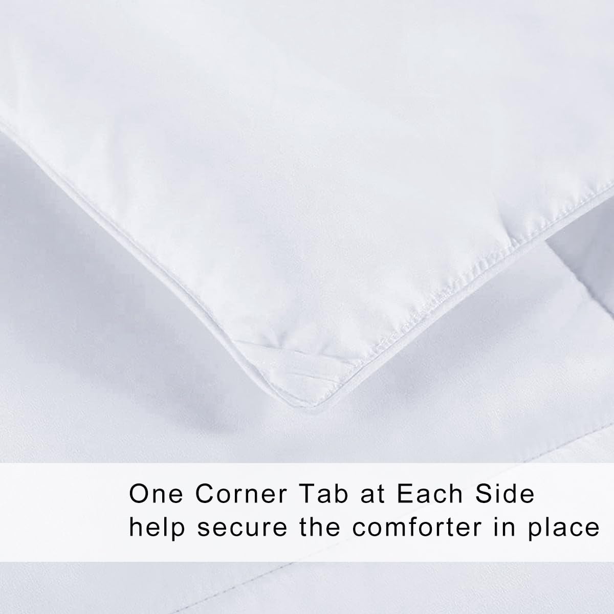 COHOME King Size Cooling Comforter, All-Season Quilted Down Alternative Duvet Insert, Luxury Hotel Breathable GentleSoft Comforter with Anti-Clump Tech & 8 Tab - Reversible - White 90 x 102 inches