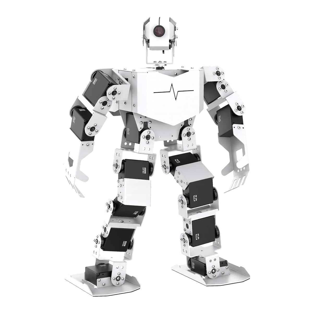 HIWONDER Humanoid Robot with ChatGPT Multimodal AI Models AI Embodied Intelligent Vision Scene Voice Understanding 18DOF Educational Robot Kit Python Programming, TonyPi Standard & RaspberryPi 5 8GB