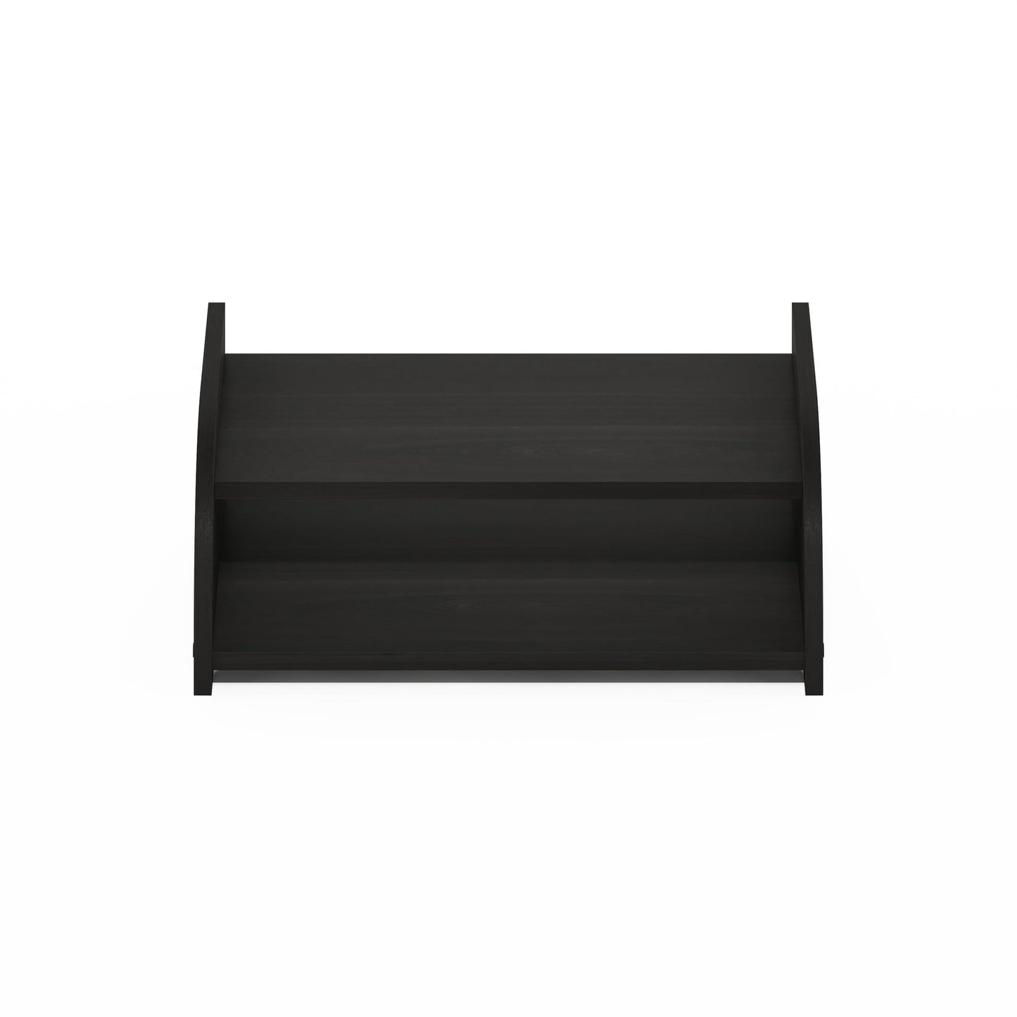 Furinno Classic Desk Organizers and Accessories, 2-Tier Monitor Riser, Office Organization, Desk Top Book Shelf, for Office Supplies, Office Desk Utility, Dark Espresso