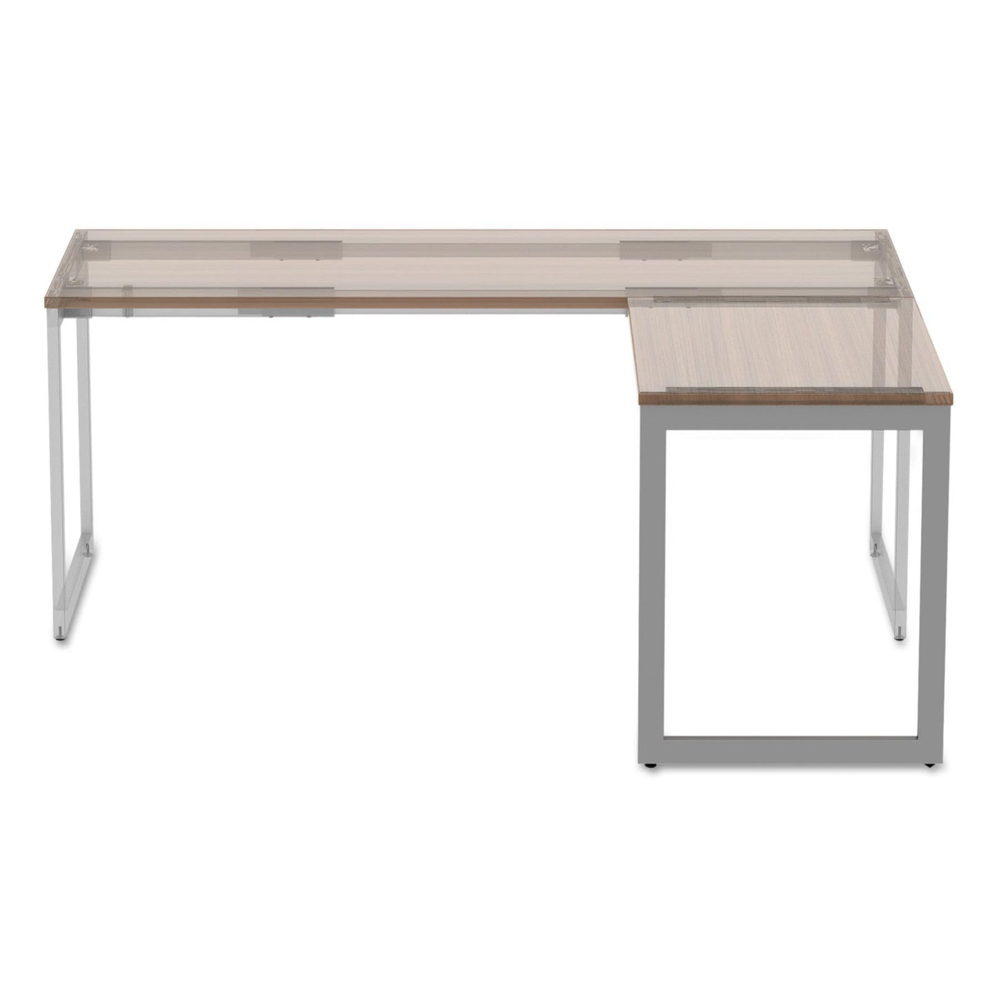 Alera alera Open Office Series o-Leg Return Base, Fully Adjustable, 36 to 70.78w x 23.38d x 28.5h, Silver
