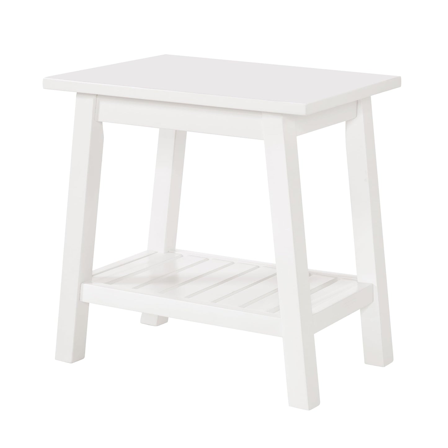 Alaterre Furniture Dorset Bench Stool with Storage – Multi-Functional and Space-Saving Wooden Seat with Bottom Shelf for Bathroom, Entryway, Bedroom, or Kitchen Seating & Organization