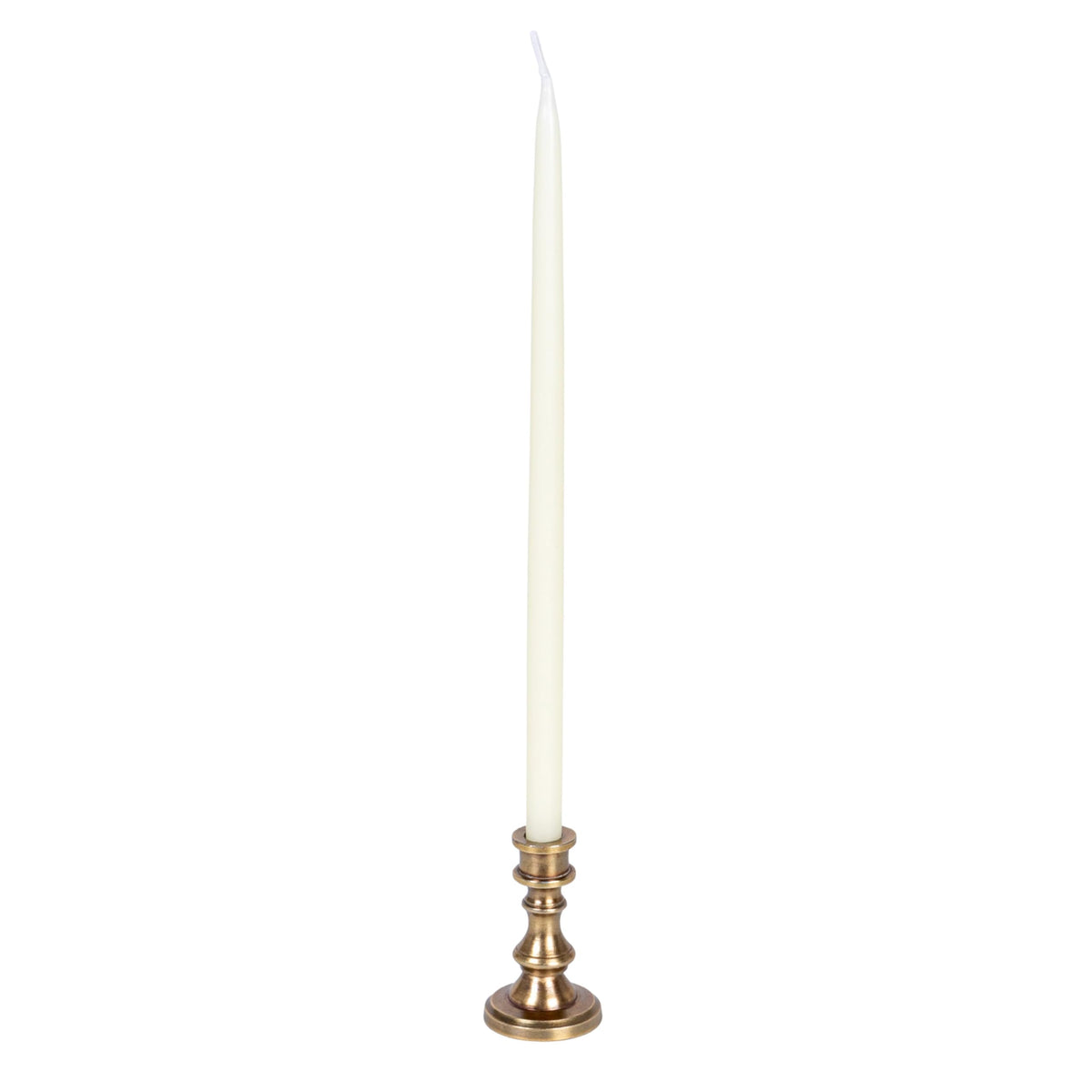 Creative Co-Op Small Antique Cast Aluminum Taper Holder, Gold