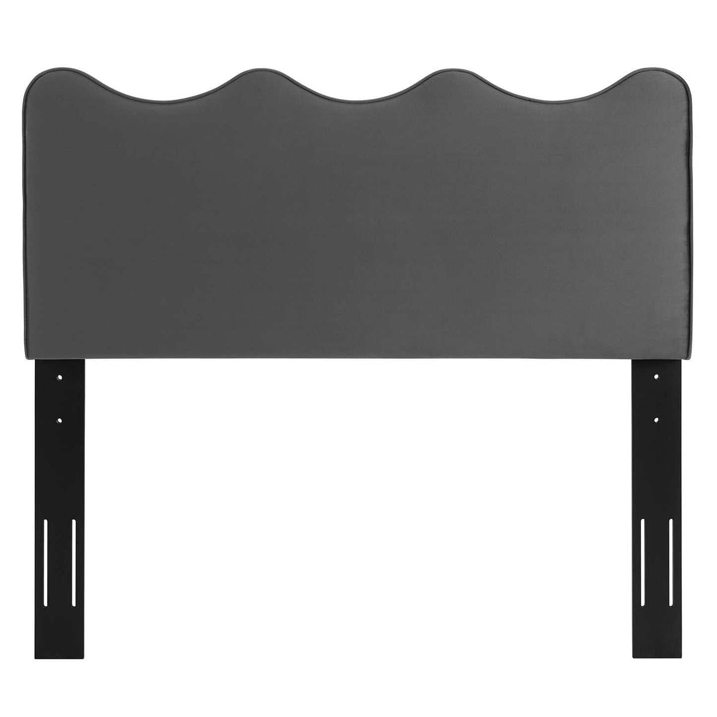 Modway Athena Performance Velvet Twin Headboard in Charcoal