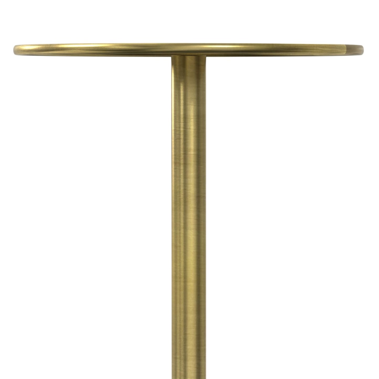 SIMPLIHOME Melene Metal Table - 12 inch Wide Solid Metal Round Side Table in Gold and Grey, Modern Contemporary Accent Table for Living Room, Bedroom, or Office with Slim Profile