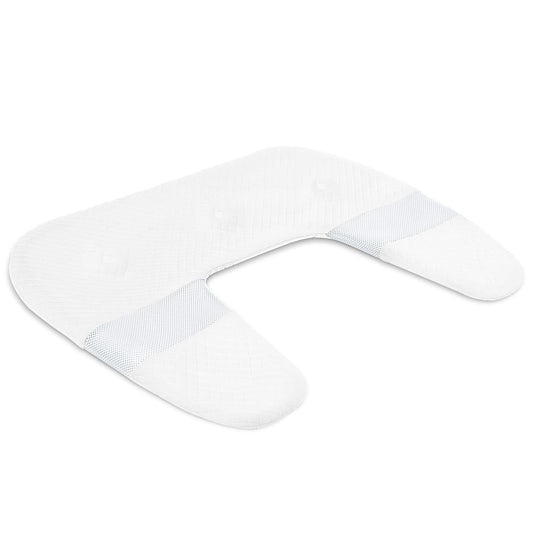 SAHEYER Side Sleeper Pillowcase, Odorless Body Memory Foam Pillowcase, U-Shaped Ergonomic Orthopedic Support Bed Pillowcase, White