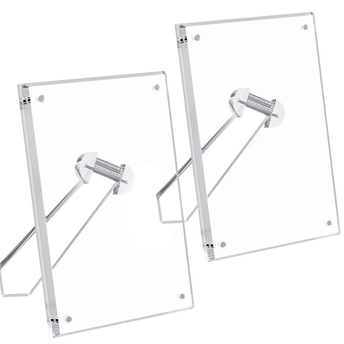 NIUBEE 8.5 by 11 Acrylic Picture Frame,Clear Document Certificate Frames with Magnets for Marriage Graduation, 2 Pack