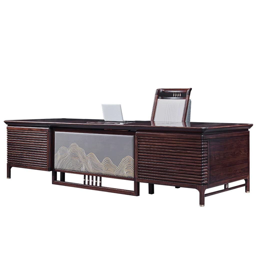 BBYYDS Solid Wood Boss Desk Chairman Office Big Class Table