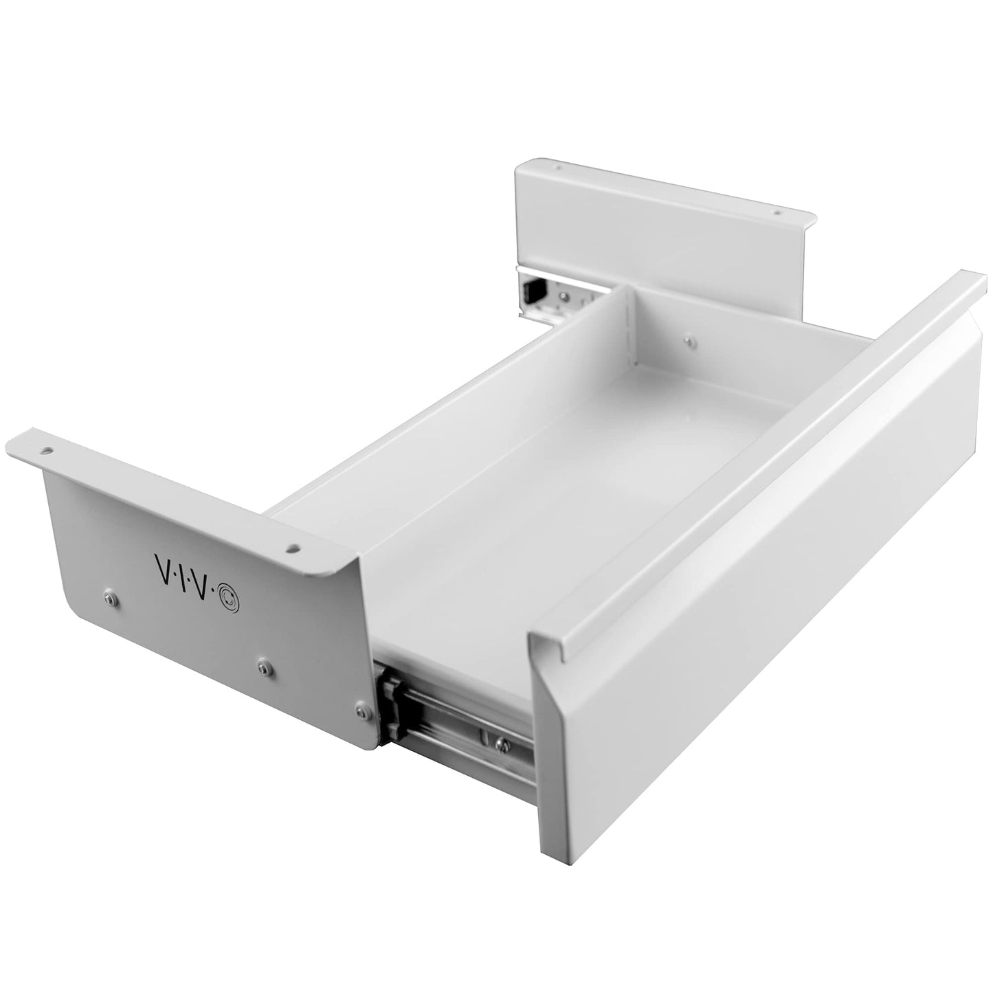 VIVO 16 inch Under Desk Slide Out Drawer without Shell, Home Office Storage Organizer, White, DESK-AC03A-W